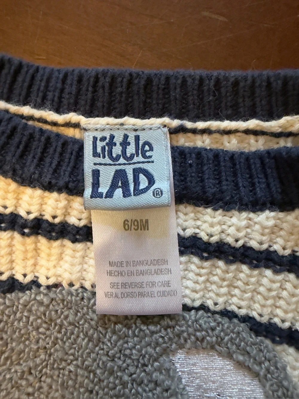 Little Lad 6-9 M Boy’s 2-Piece Set Koala Knit Pants and Top